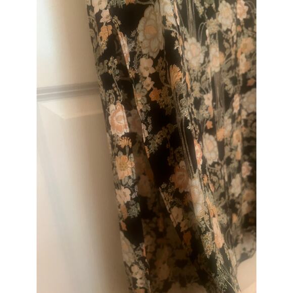 Zara Floral Black Midi Dress - Picture 7 of 9